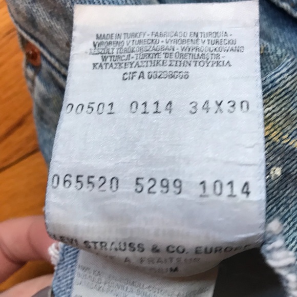 NWT Levi’s Paint Splattered Shorts - Picture 4 of 4